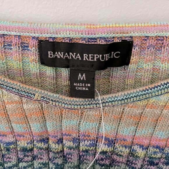 NWT Banana Republic Knit Tank Top Multi colored. Size Medium‎ - Picture 5 of 9
